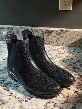 INC. stylish&leopard fashion rain boot